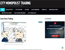 Tablet Screenshot of citymonopolist.com